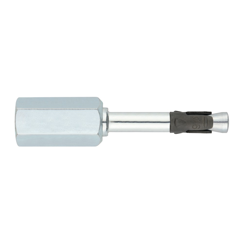 NA-F [CP] Anclaje metálico de impacto para aplicaciones no estructurales en hormigón. Homologado ETE. Rosca hembra. Eje zincado. Clip ATLANTIS C3-L